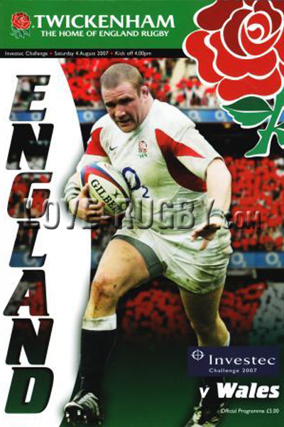 2007 England v Wales  Rugby Programme