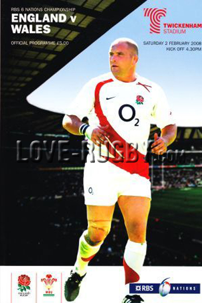 2008 England v Wales  Rugby Programme