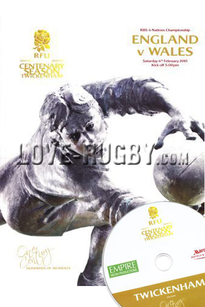 England v Wales rugby Programmes 2010