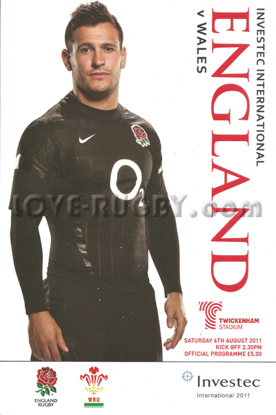 2011 England v Wales  Rugby Programme