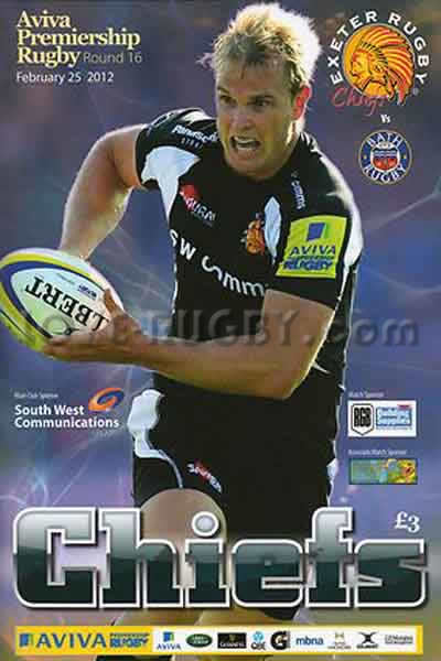 2012 Exeter v Bath  Rugby Programme