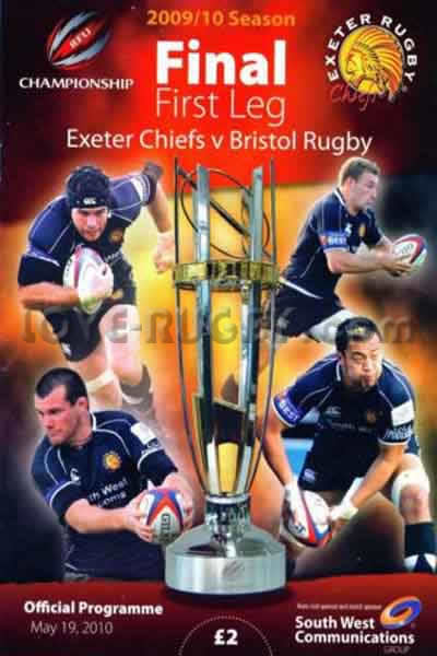 2010 Exeter v Bristol  Rugby Programme