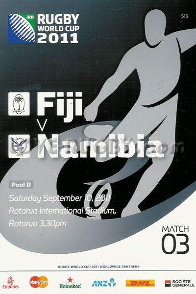 2011 Fiji v Namibia  Rugby Programme