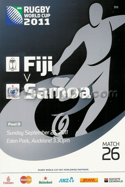 2011 Fiji v Samoa  Rugby Programme