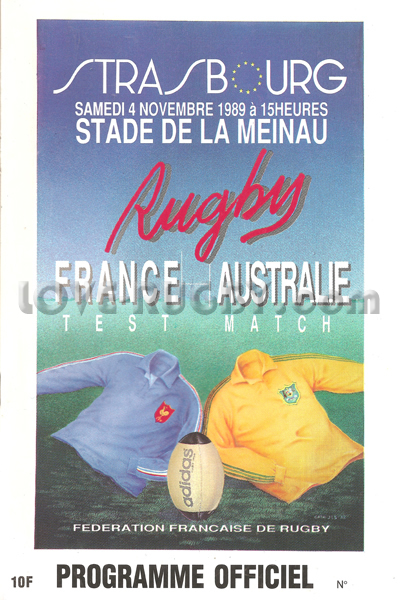 France Australia 1989 memorabilia