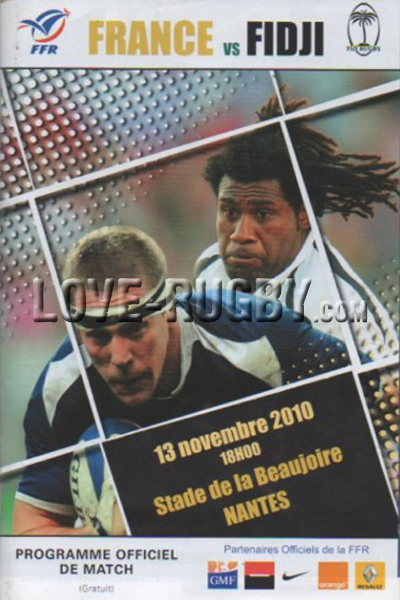 France Fiji 2010 memorabilia