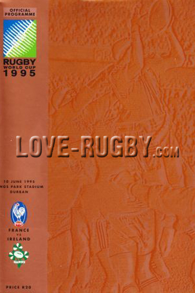 1995 France v Ireland  Rugby Programme