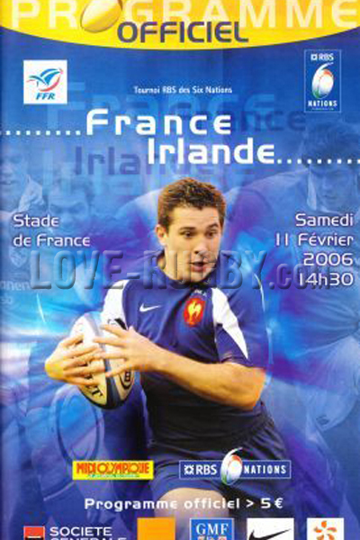 2006 France v Ireland  Rugby Programme