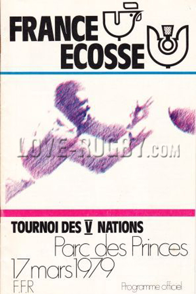 1979 France v Scotland  Rugby Programme