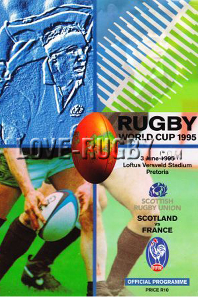 1995 France v Scotland  Rugby Programme