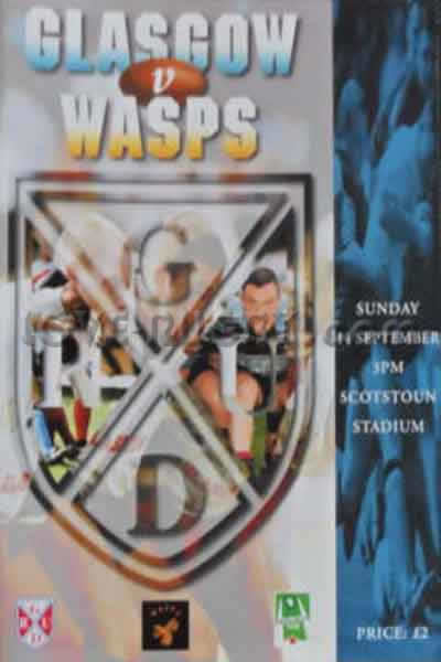 1997 Glasgow v Wasps  Rugby Programme