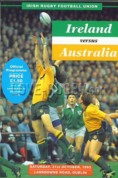 Ireland Australia 1992 memorabilia