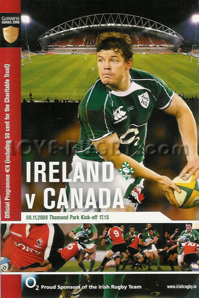 Ireland Canada 2008 memorabilia