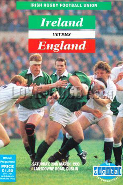 Ireland England 1993 memorabilia