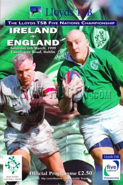 Ireland England 1999 memorabilia