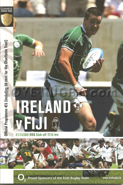 Ireland Fiji 2009 memorabilia