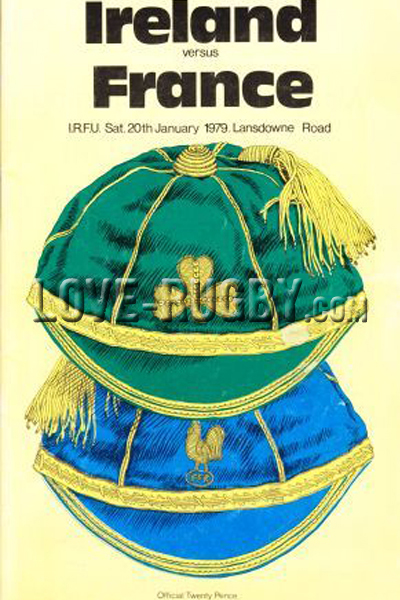 1979 Ireland v France  Rugby Programme