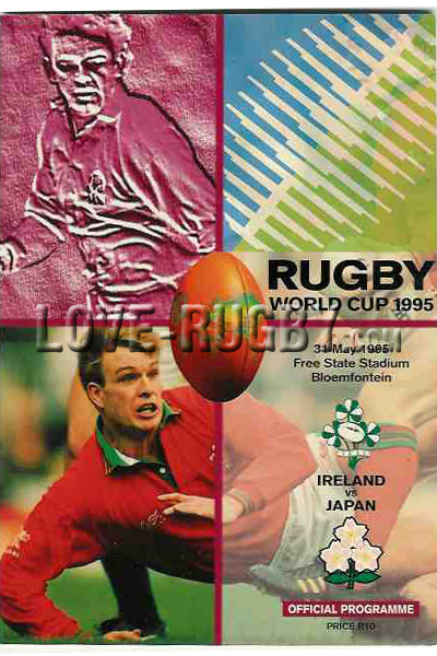 1995 Ireland v Japan  Rugby Programme