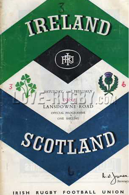 Ireland Scotland 1964 memorabilia