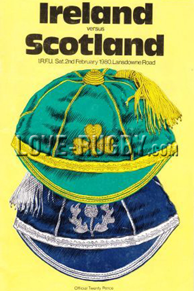 1980 Ireland v Scotland  Rugby Programme