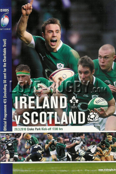 2010 Ireland v Scotland  Rugby Programme