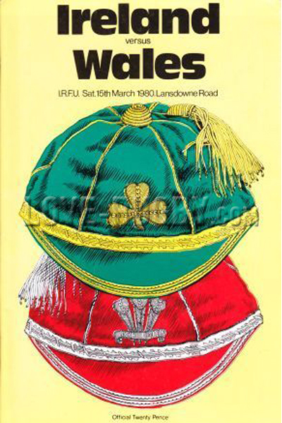 1980 Ireland v Wales  Rugby Programme