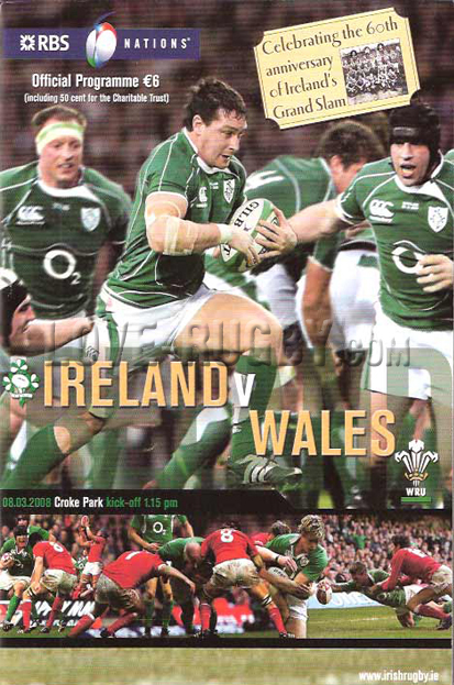 2008 Ireland v Wales  Rugby Programme