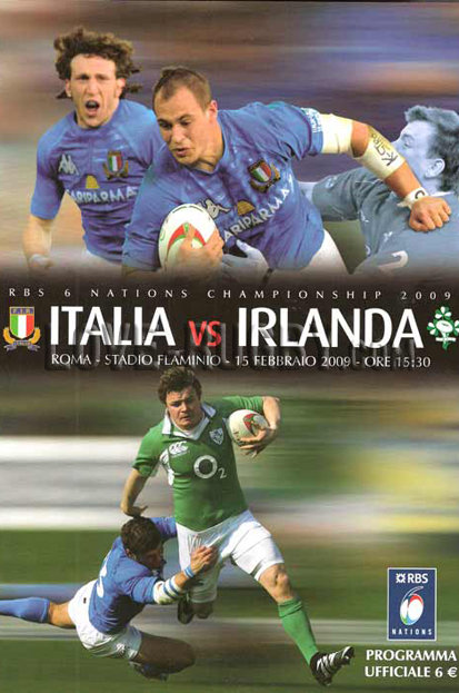 2009 Italy v Ireland  Rugby Programme