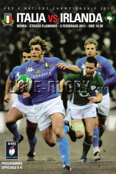 2011 Italy v Ireland  Rugby Programme