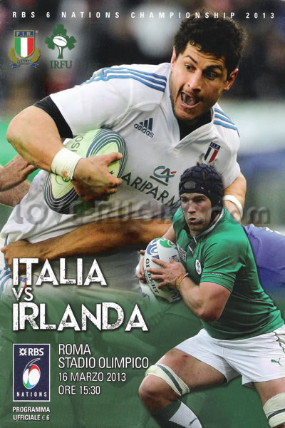 2013 Italy v Ireland  Rugby Programme