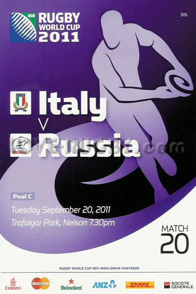 Italy Russia 2011 memorabilia
