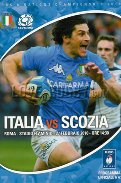 Italy Scotland 2010 memorabilia