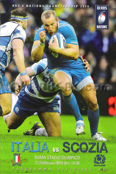 2014 Italy v Scotland  Rugby Programme