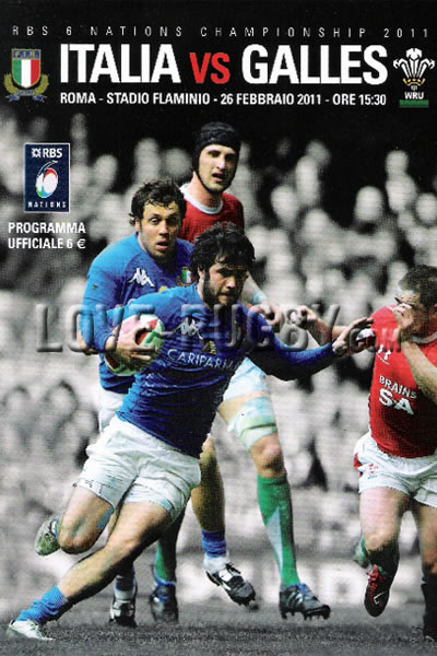 2011 Italy v Wales  Rugby Programme