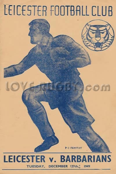 1949 Leicester v Barbarians  Rugby Programme