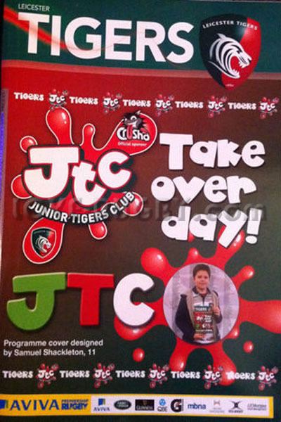 2012 Leicester v Gloucester  Rugby Programme