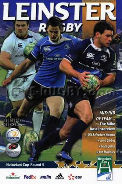 2011 Leinster v Saracens  Rugby Programme