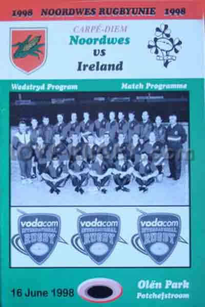 1998 Leopards v Ireland  Rugby Programme