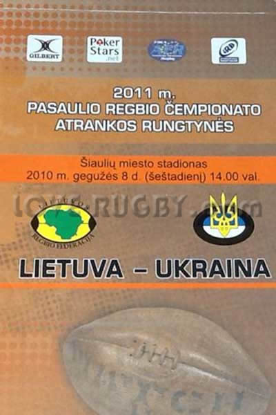 2010 Lithuania v Ukraine  Rugby Programme