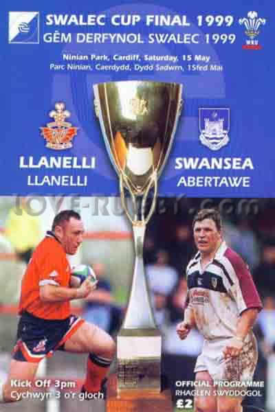1999 Llanelli v Swansea  Rugby Programme