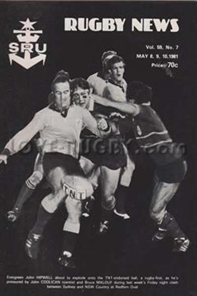 1981 NSW v Manawatu  Rugby Programme