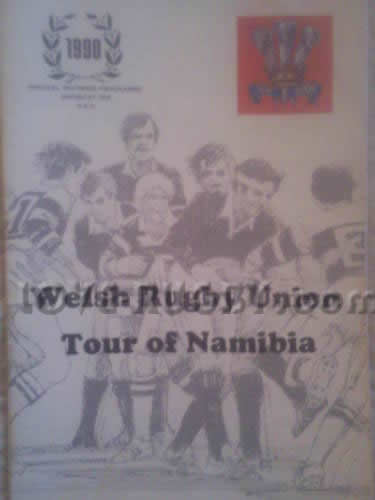 1990 Namibia v Wales  Rugby Programme