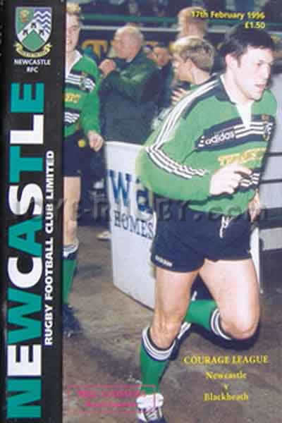 1996 Newcastle v Blackheath  Rugby Programme