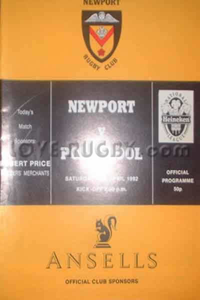 1992 Newport v Pontypool  Rugby Programme