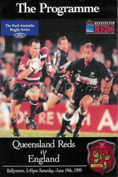 1999 Queensland v England  Rugby Programme