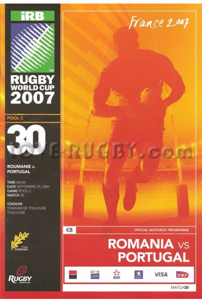 2007 Romania v Portugal  Rugby Programme