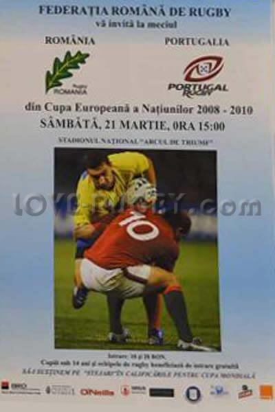 2009 Romania v Portugal  Rugby Programme