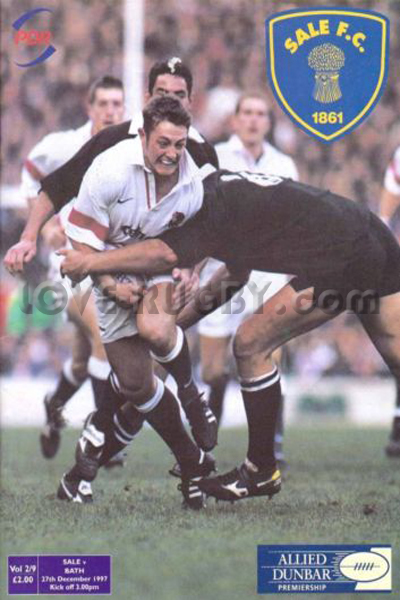 1997 Sale v Bath  Rugby Programme