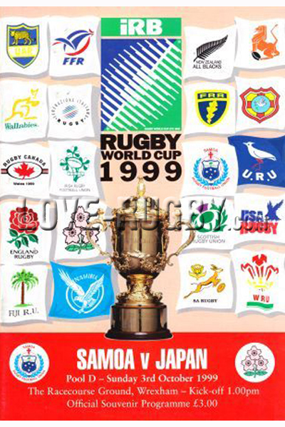 1999 Samoa v Japan  Rugby Programme
