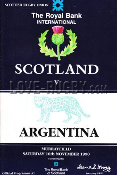 Scotland Argentina 1990 memorabilia